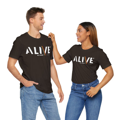 Alive in Christ - unisex Jersey Short Sleeve Tee