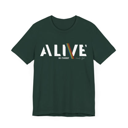 Alive in Christ - unisex Jersey Short Sleeve Tee