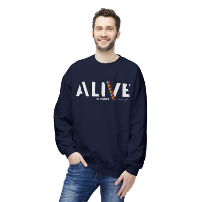 Lebendig in Christus - Unisex Softstyle Fleece Sweatshirt 