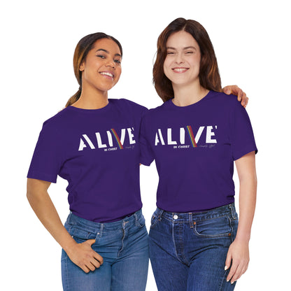 Alive in Christ - unisex Jersey Short Sleeve Tee