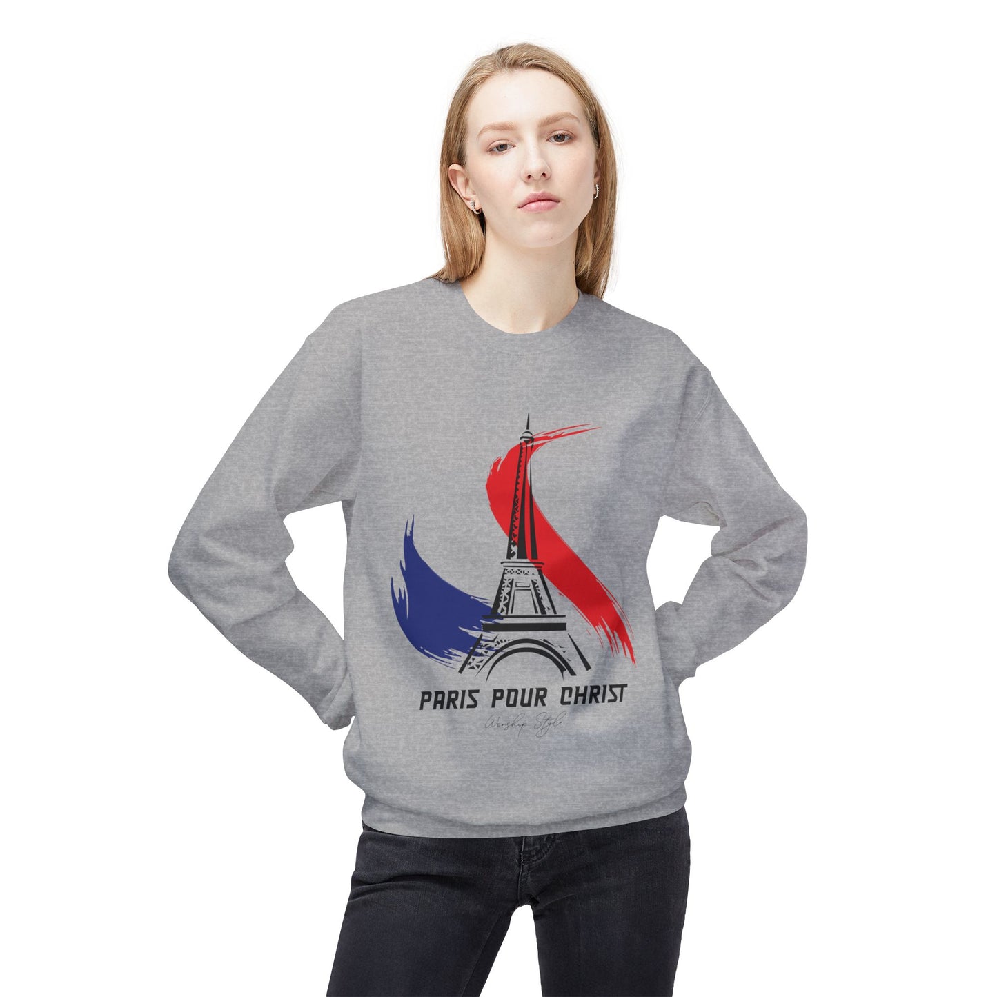 Paris Pour Christ - Unisex Softstyle Fleece Sweatshirt