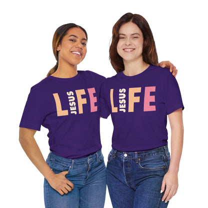 Jesus Is The Life - Unisex Jersey Short Sleeve Tee