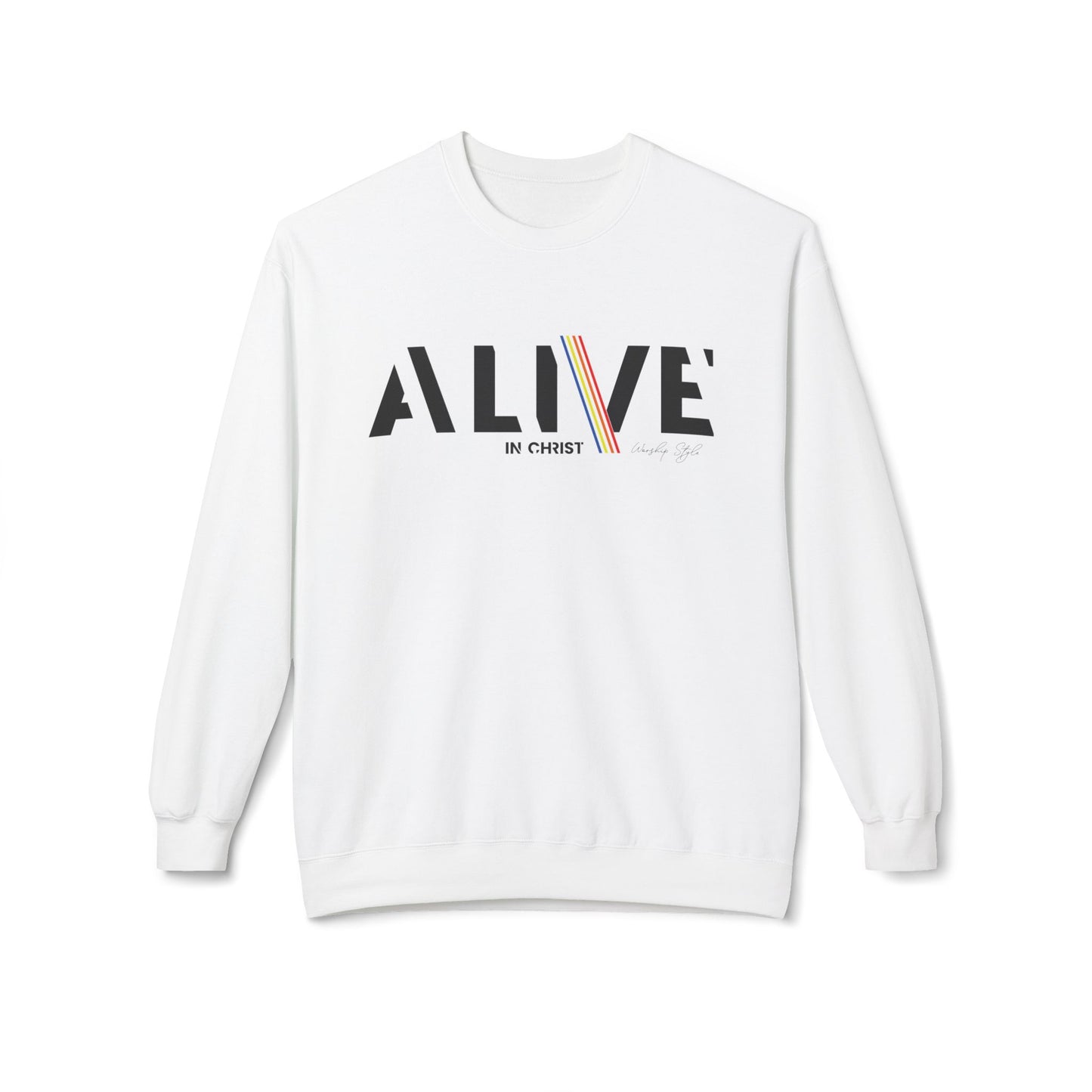 Alive in Christ - Unisex Softstyle Fleece Sweatshirt