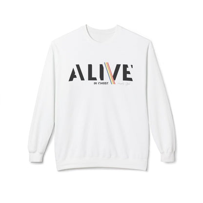 Alive in Christ - Unisex Softstyle Fleece Sweatshirt