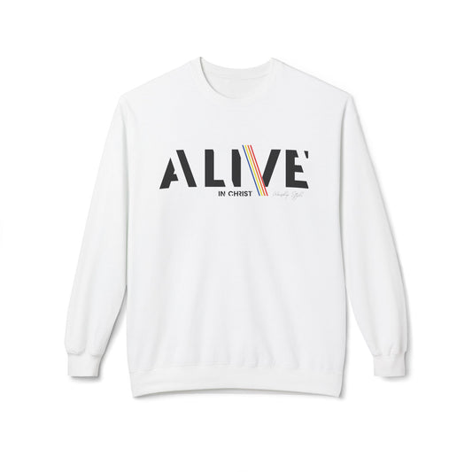 Alive in Christ - Unisex  Sweat-shirt en molleton doux 