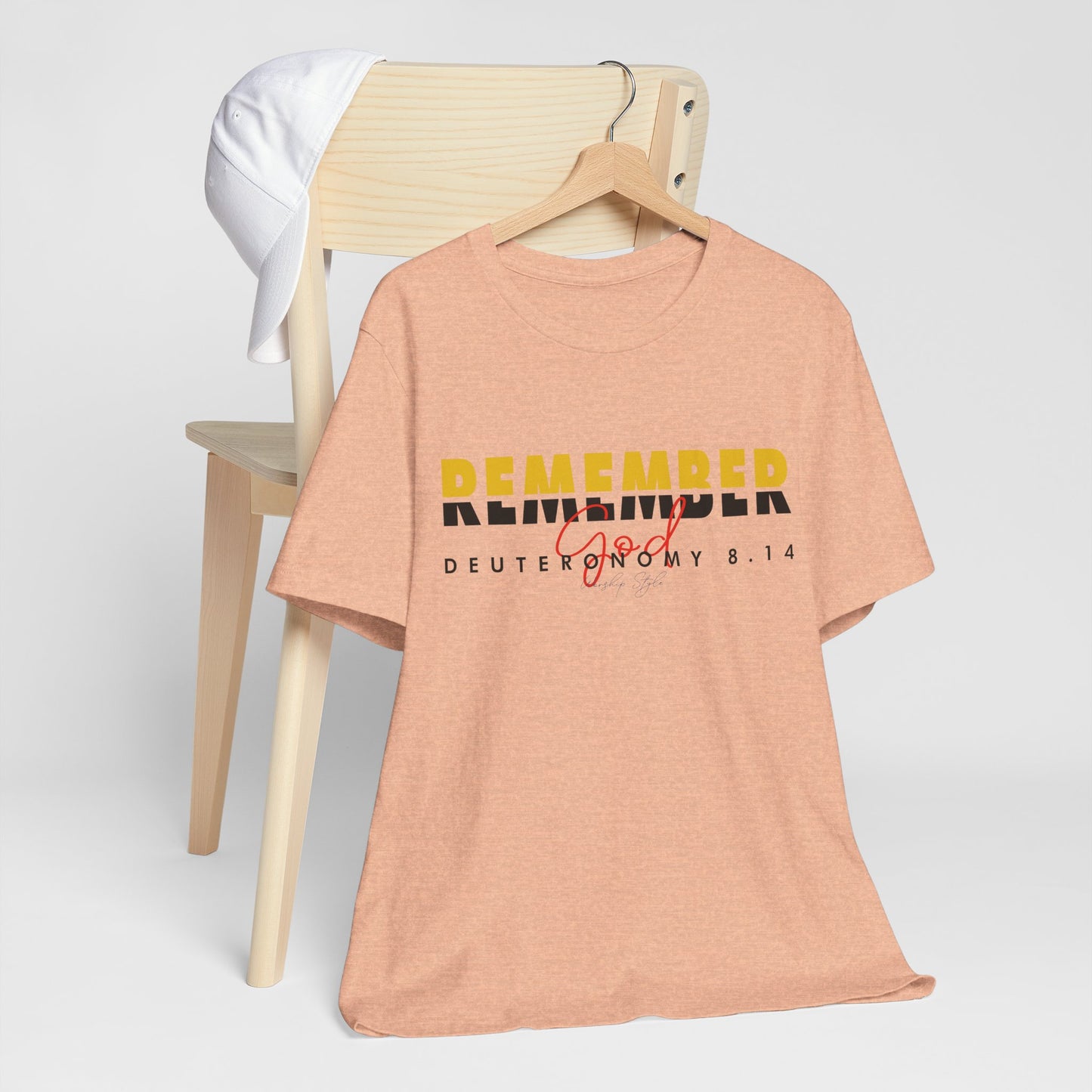 Remember God - Unisex Jersey Kurzärmeliges T-Shirt 