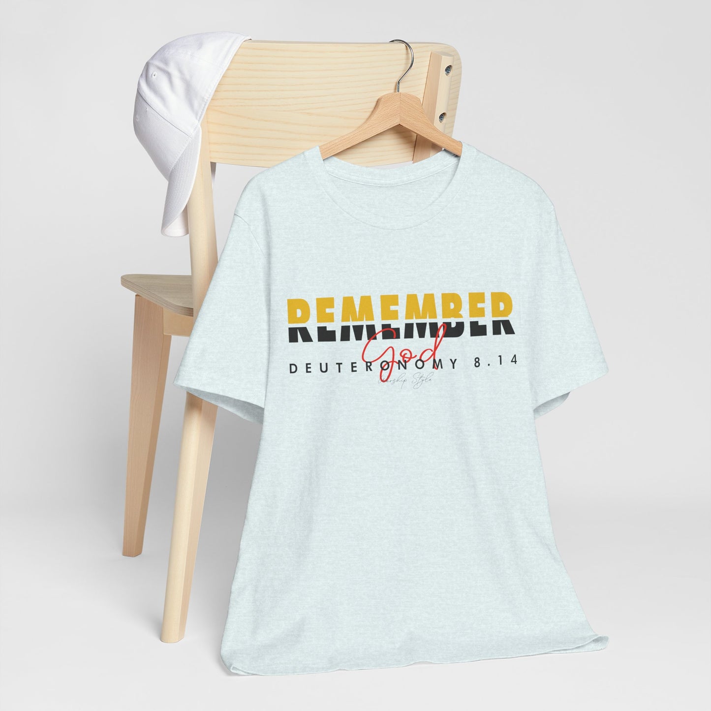 Remember God - Unisex T-shirt à manches courtes en jersey 