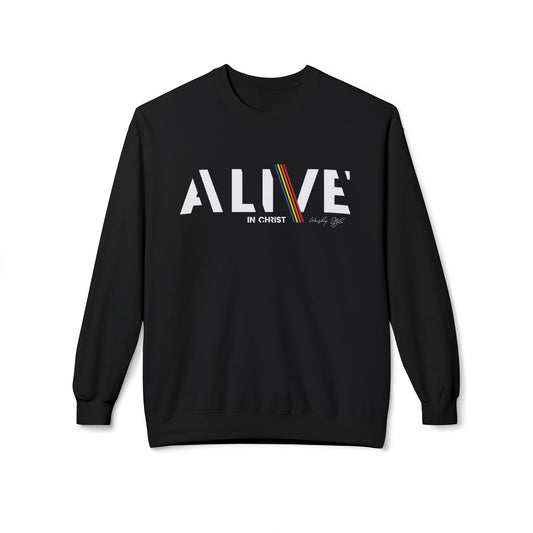 Alive in Christ - Unisex Sweat-shirt en molleton doux 