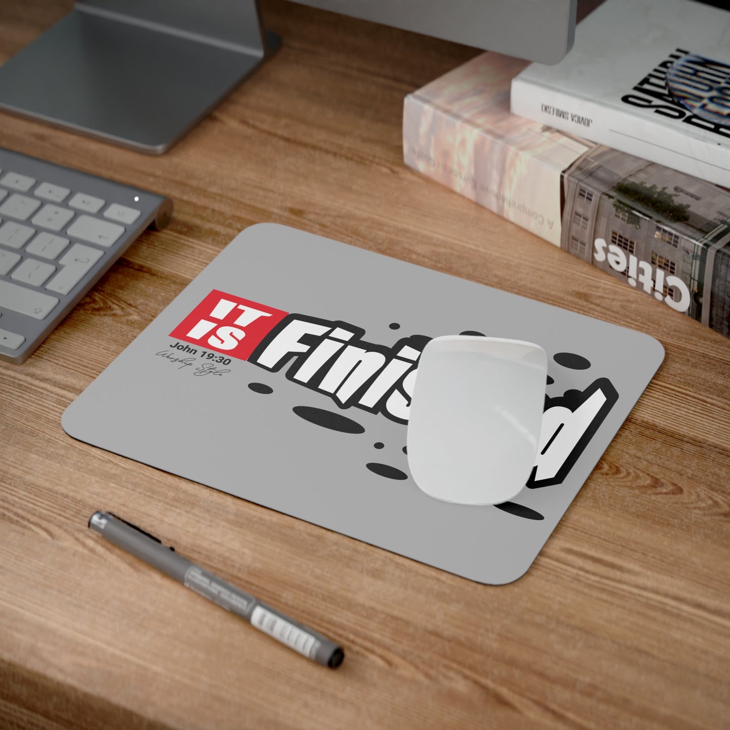 It Is Finished Desk Mouse Pad - Design for Office & Home