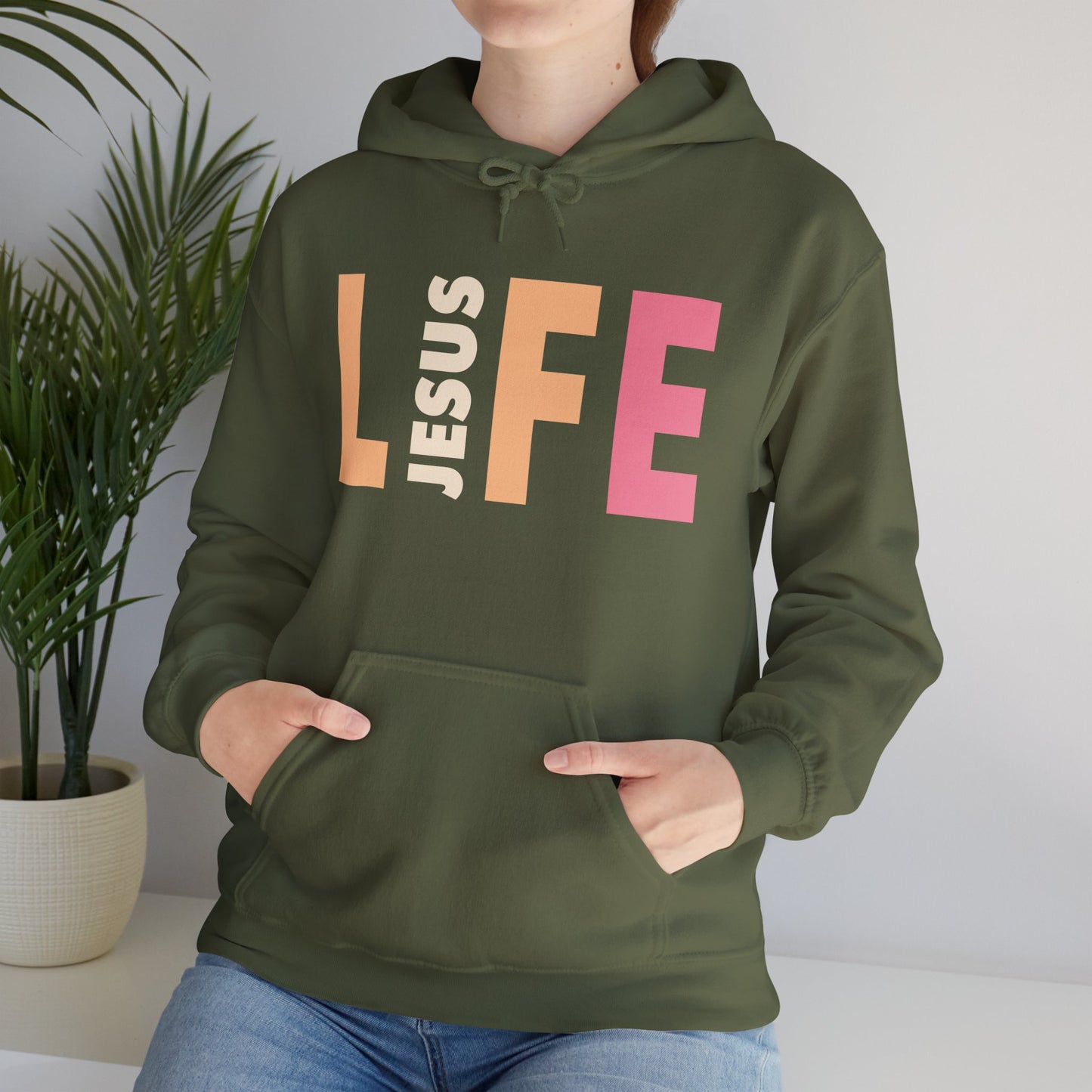 Jesus is Life - Unisex Heavy Blend™ Hooded Sweatshirt