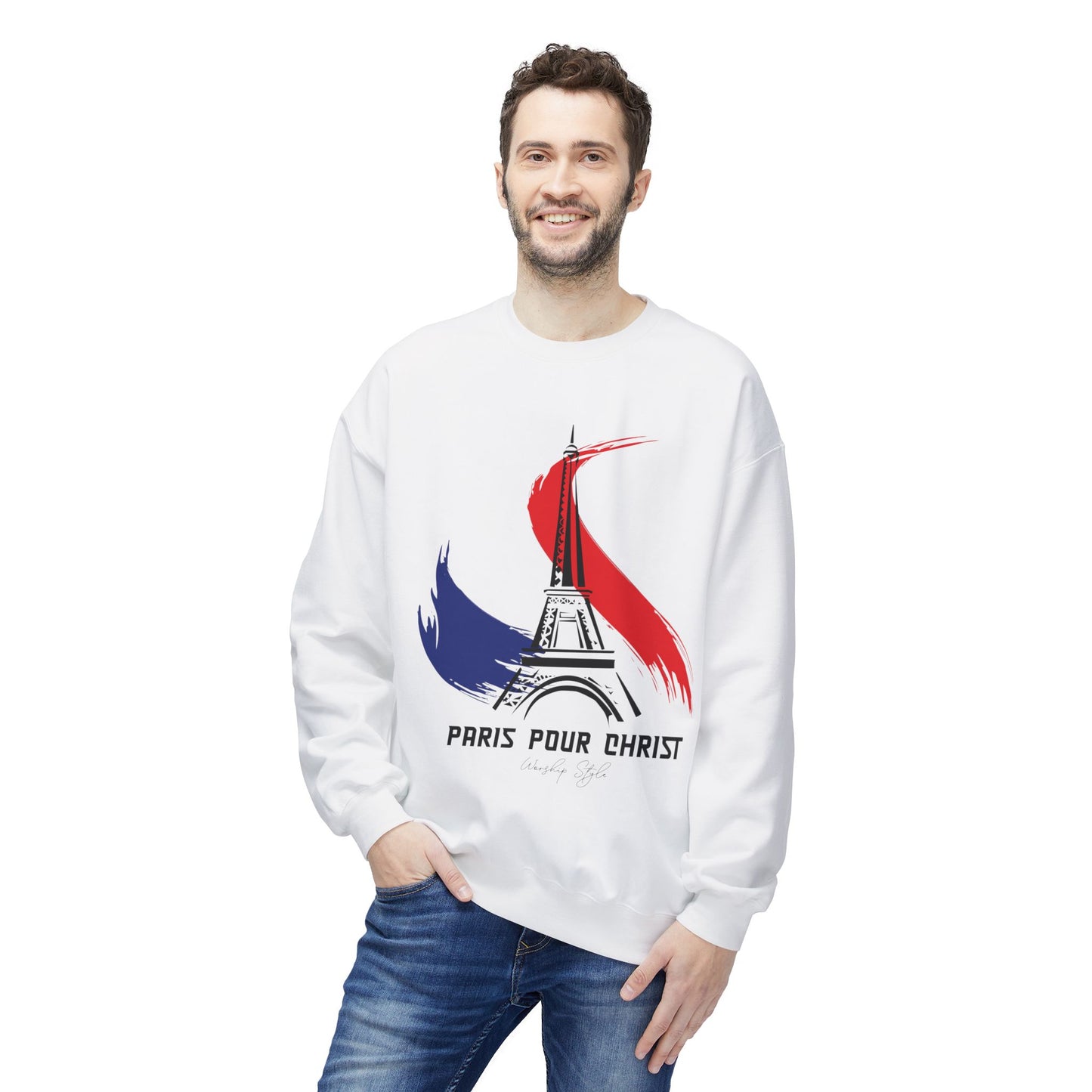 Paris Pour Christ - Unisex Softstyle Fleece Sweatshirt