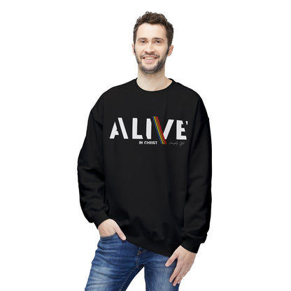 Alive in Christ - Unisex Softstyle Fleece Sweatshirt