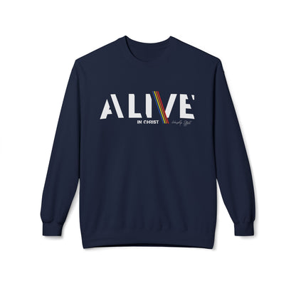 Alive in Christ - Unisex Softstyle Fleece Sweatshirt