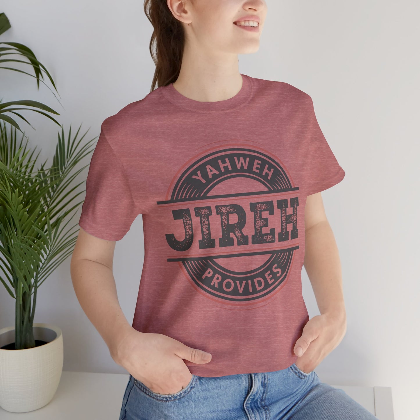 YHWH Provides - T-shirt unisexe à manches courtes en jersey