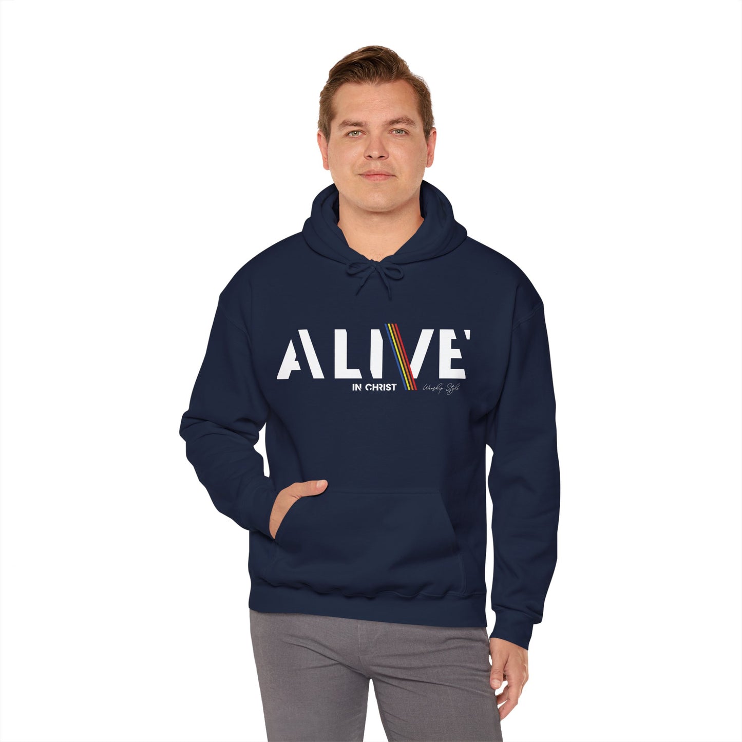 Alive in Christ - Unisex Sweat-shirt à capuche Heavy Blend™ 