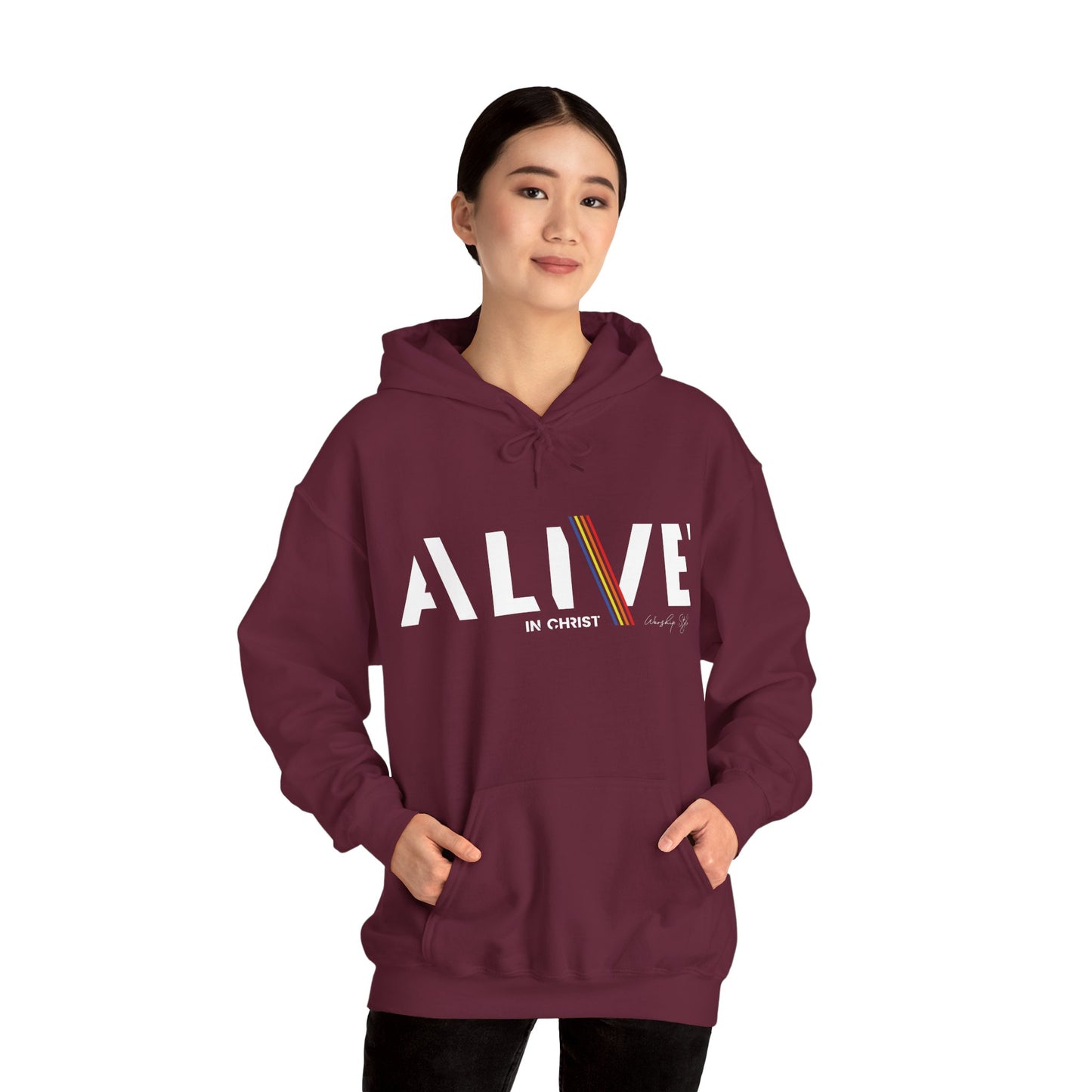 Alive in Christ - Unisex Sweat-shirt à capuche Heavy Blend™ 