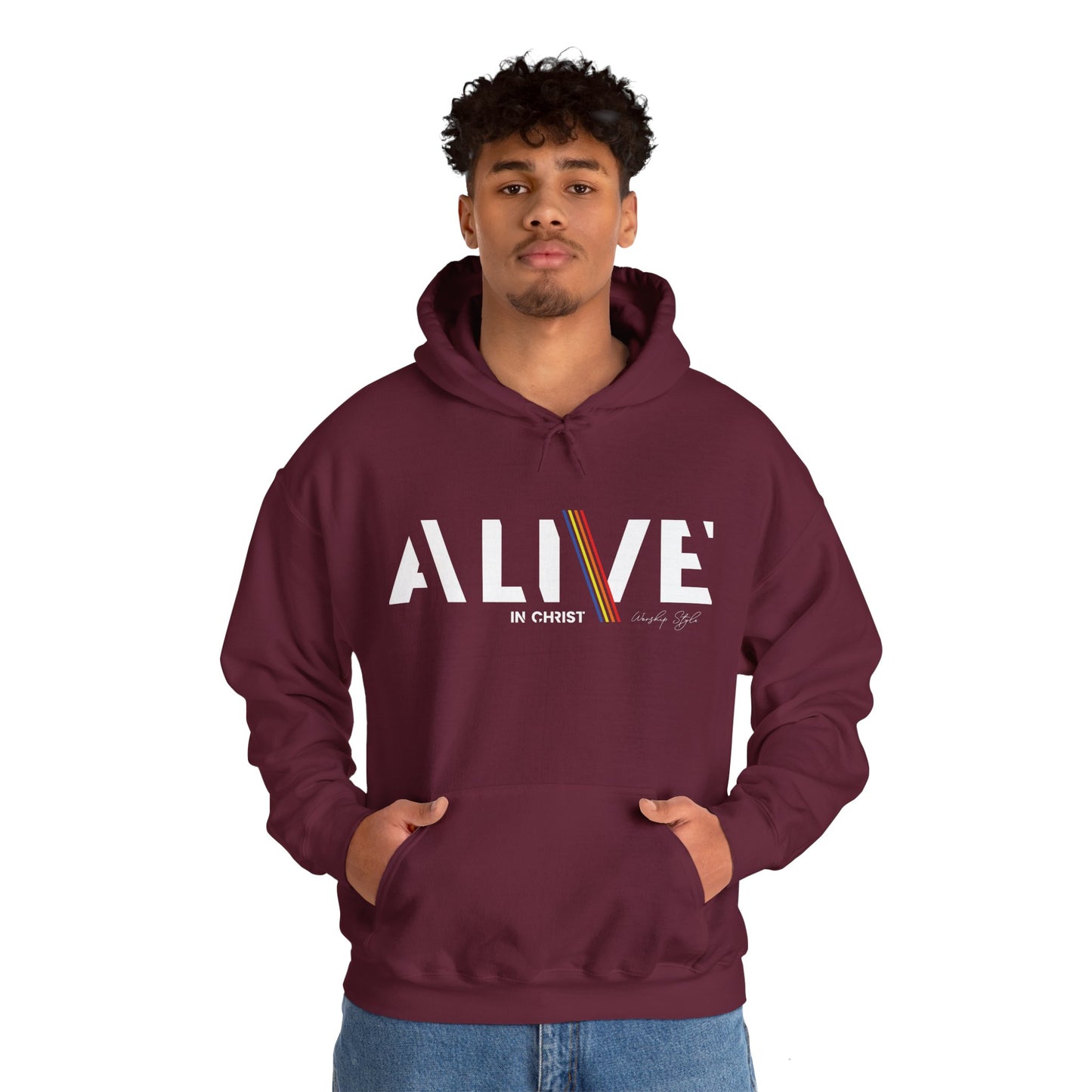 Alive in Christ - Unisex Sweat-shirt à capuche Heavy Blend™ 