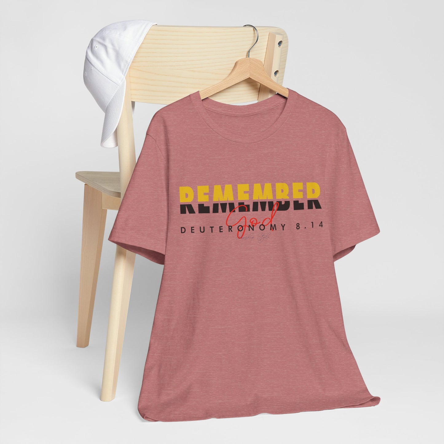 Remember God - Unisex T-shirt à manches courtes en jersey 