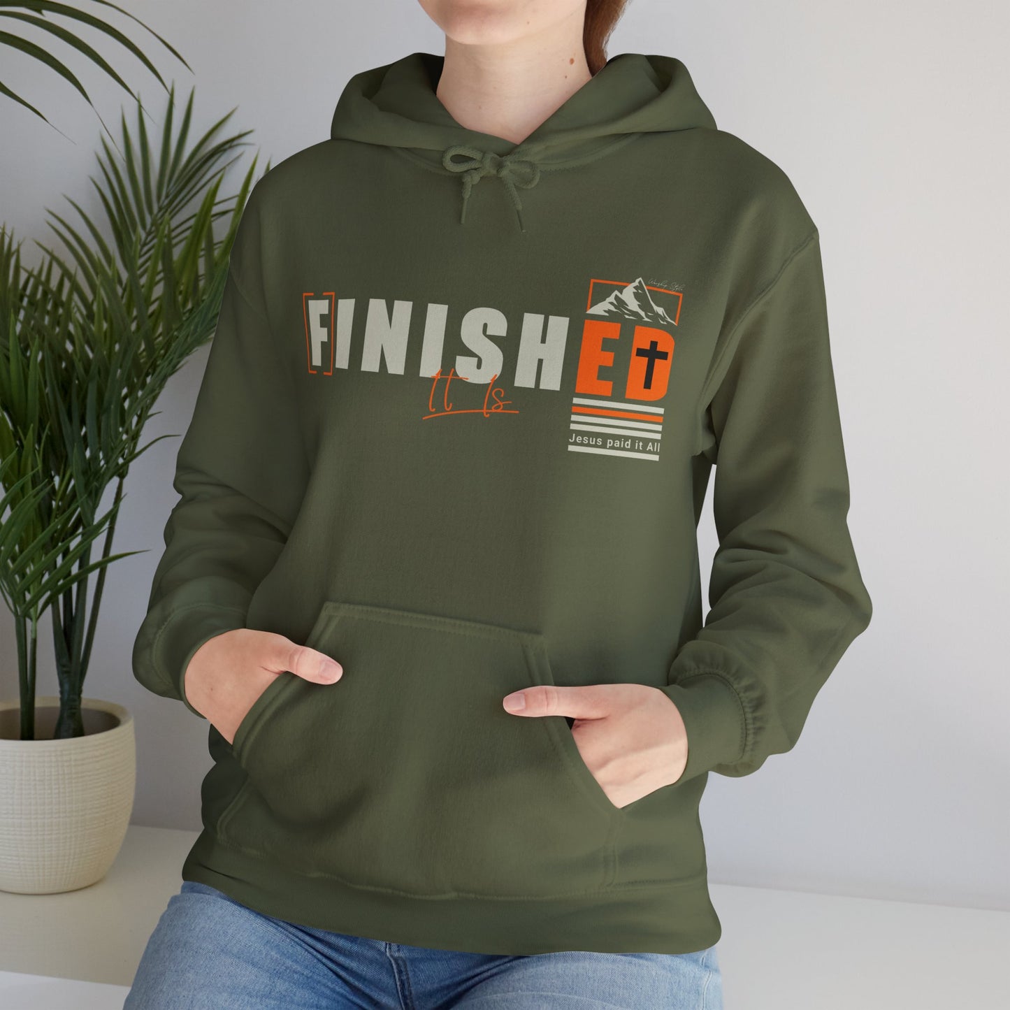 Es ist vollbracht - Unisex Heavy Blend™ Kapuzenpullover 