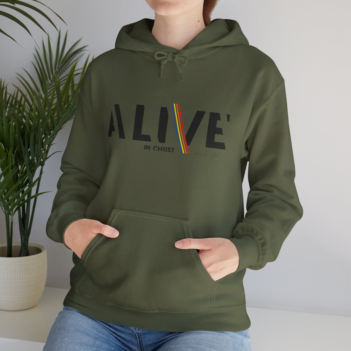 Alive in Christ -Unisex  Sweat-shirt à capuche Heavy Blend™ 