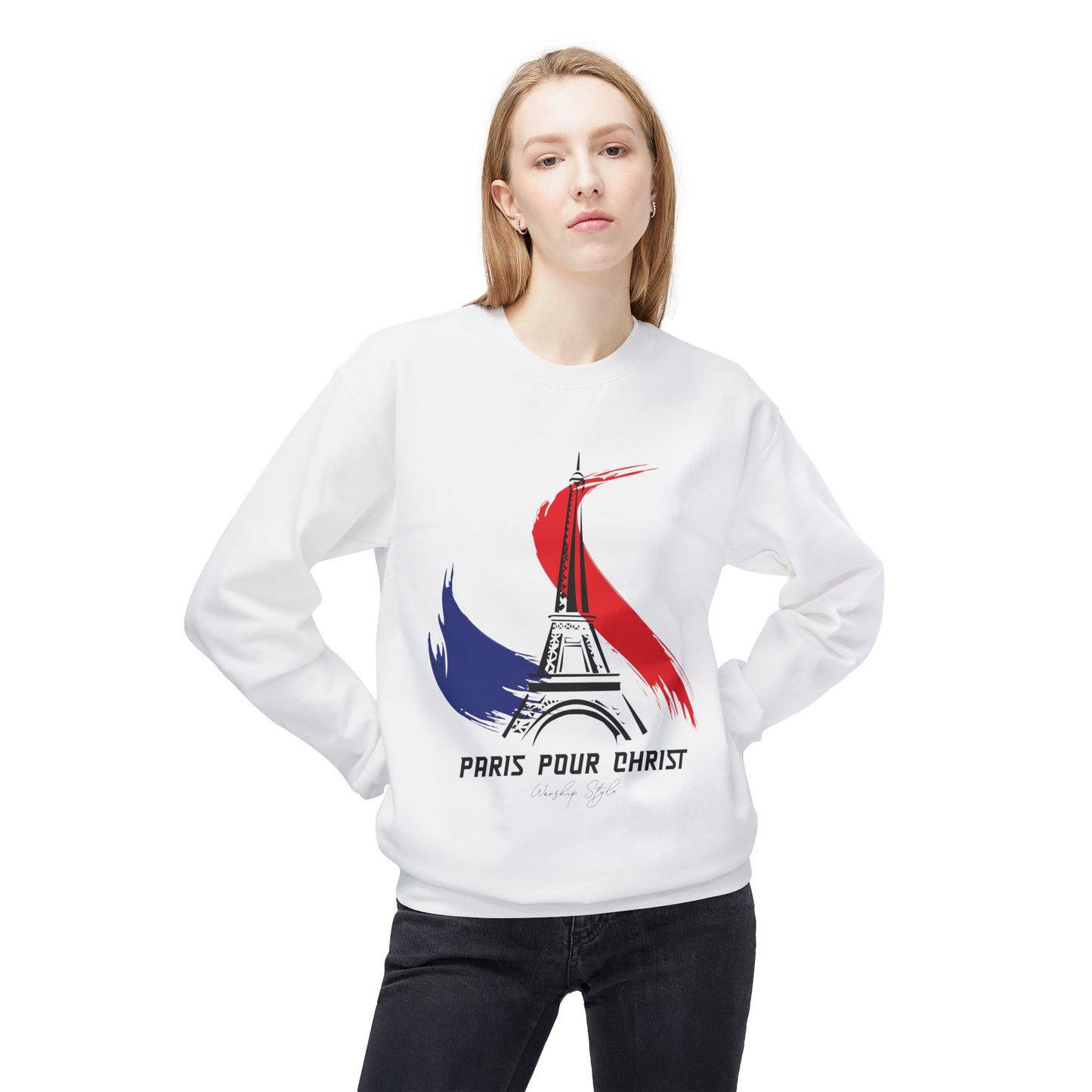 Paris Pour Christ - Unisex Softstyle Fleece Sweatshirt